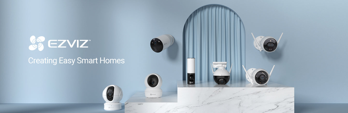 EZVIZ indoor and outdoor Wi-Fi security cameras for home surveillance