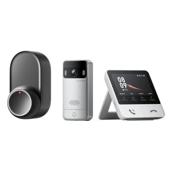 SwitchBot Smart Lock Ultra + Video Doorbell Bundle | Smart Home Security System, Matter-Compatible, 2K HD Clarity, Voice Control