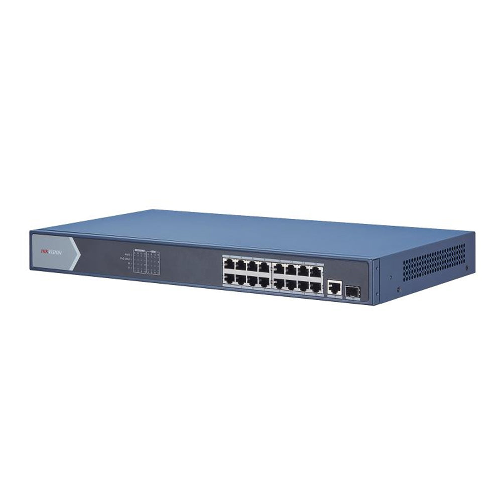 Hikvision DS-3E0518P-E 16 Port Gigabit Unmanaged PoE Switch