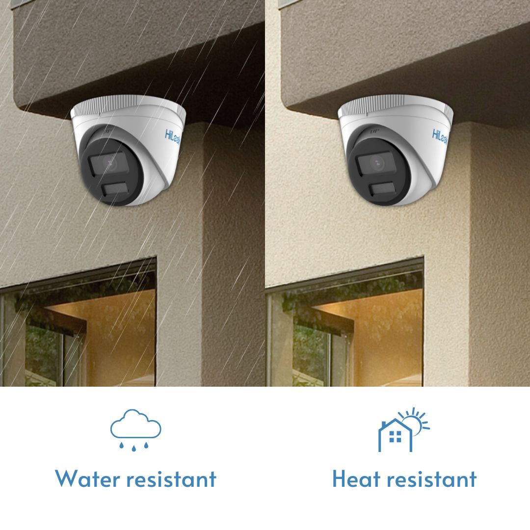 HiLook IPC-T249HA 4MP Wired PoE Security Camera | Smart AI Person/Vehicle Notifications, IP67, Spotlight Night Vision