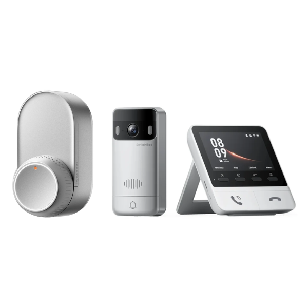 SwitchBot Smart Lock Ultra + Video Doorbell Bundle | Smart Home Security System, Matter-Compatible, 2K HD Clarity, Voice Control