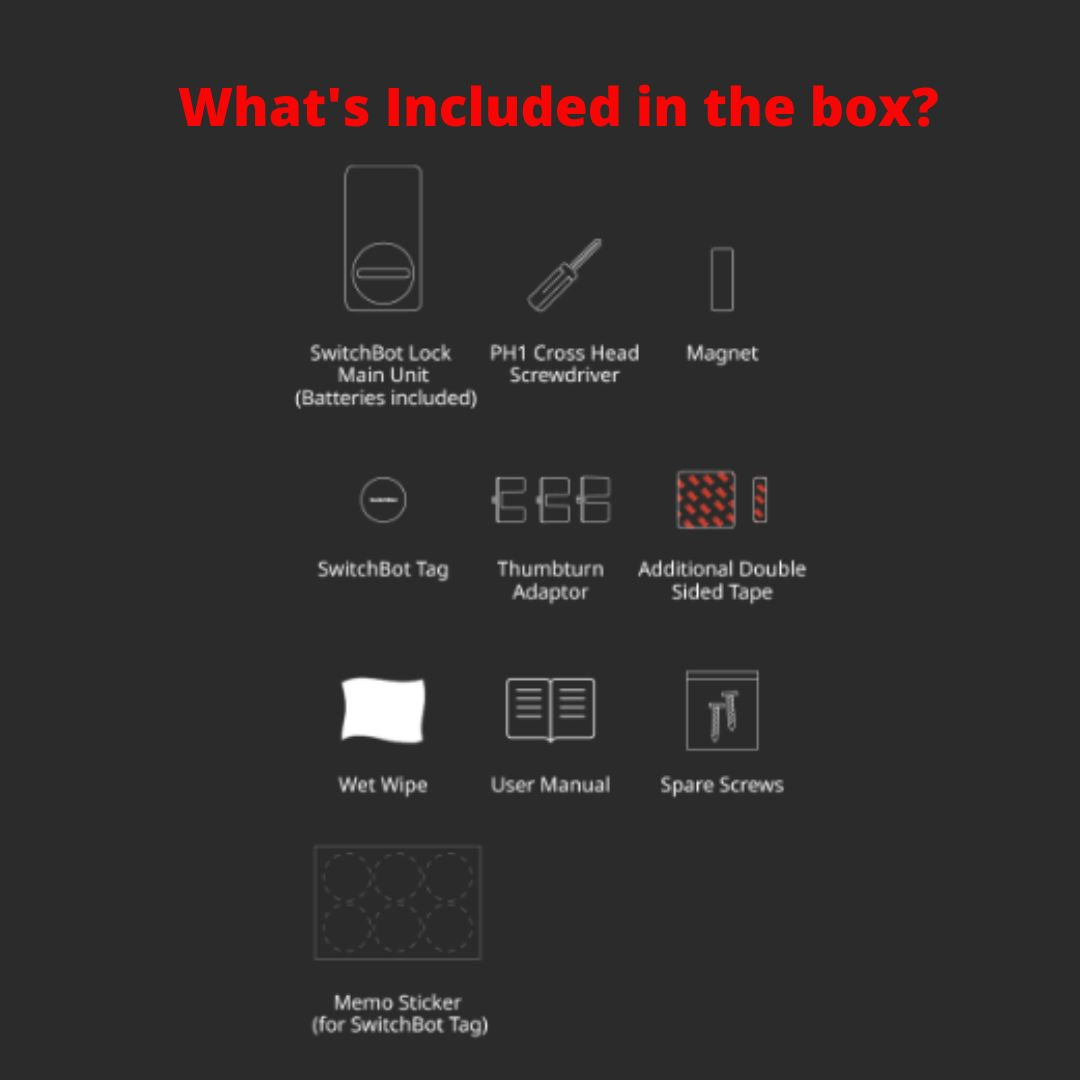 SwitchBot Lock | Smart Bluetooth Electronic Deadbolt Lock, Keyless Entry Door Lock for Front Door