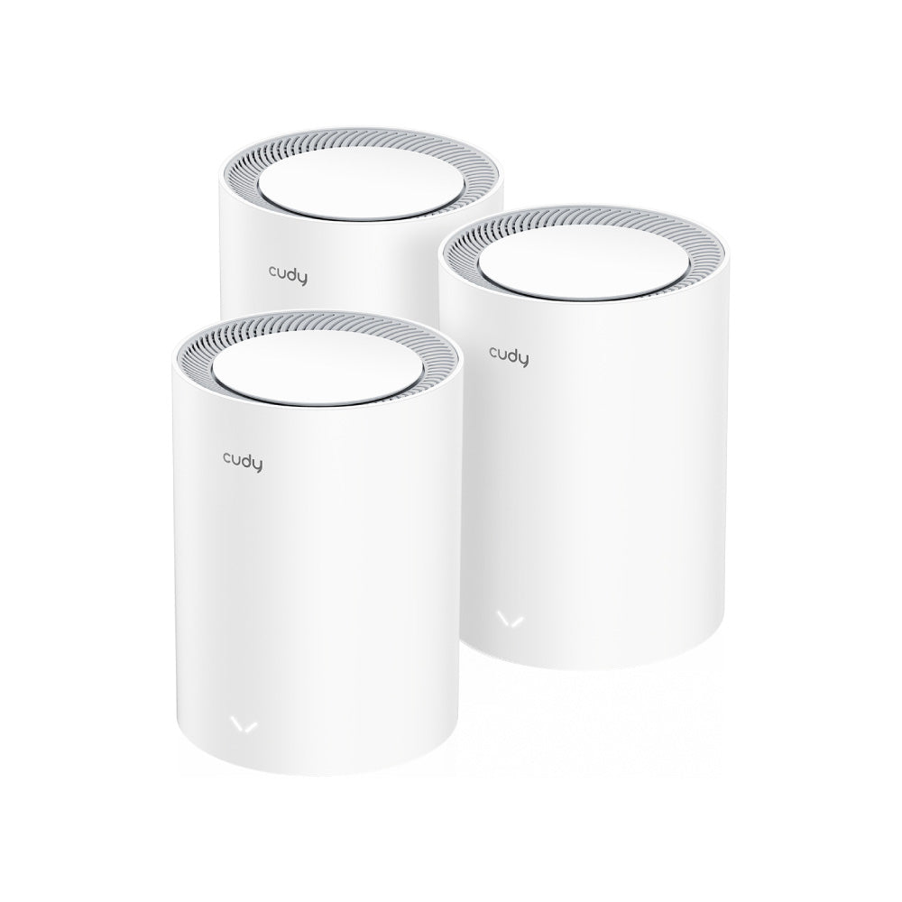 Cudy M3000 AX3000 2.5G Dual Band Wi-Fi 6 Mesh System, 3-Pack | Covers up to 7000 Sq.Ft., Replaces Wireless Router and Extender, Supports Ethernet Backhaul