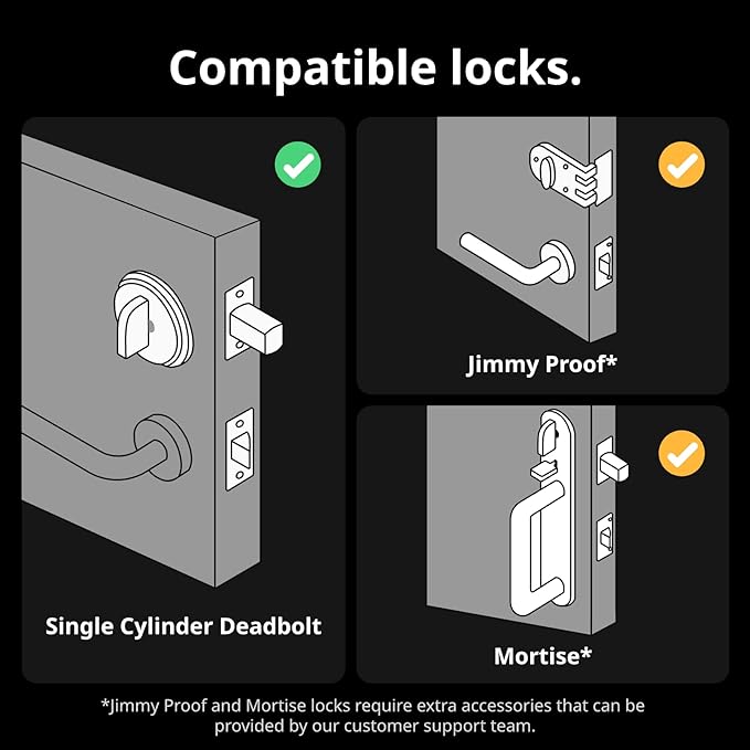 SwitchBot Lock Pro and Keypad Touch Bundle | Keyless Entry Door Lock, Electronic Smart Deadbolt, Fits Your Existing Deadbolt in Minutes, Supports Matter, Alexa, Google, IFTTT