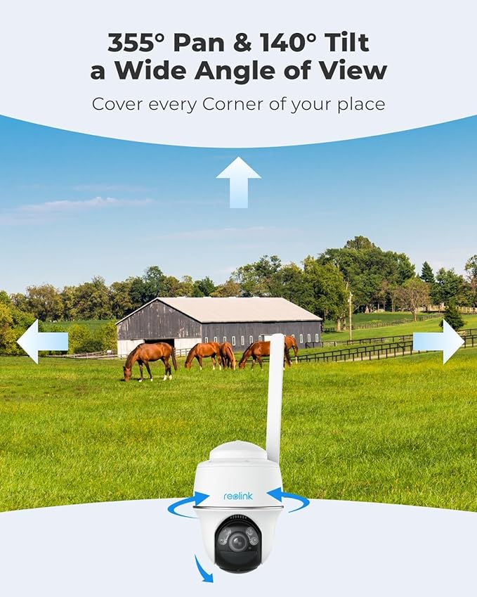 Reolink GO PT Plus 5MP Battery-powered 4G LTE Camera