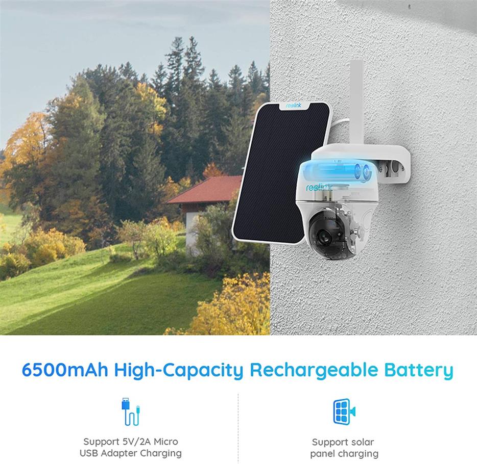 Reolink GO PT Plus 5MP Battery-powered 4G LTE Camera