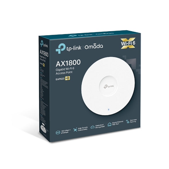 TP-Link Omada EAP620 HD AX1800 Ceiling Mount WiFi 6 Access Point