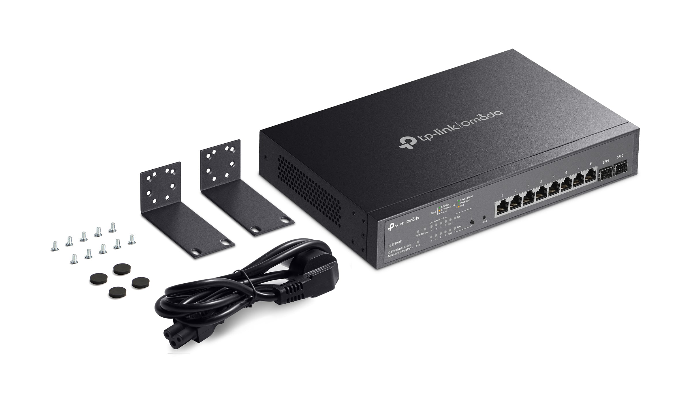 TP-Link Omada SG2210MP V5 10-Port Gigabit Smart Switch with 8-Port PoE+