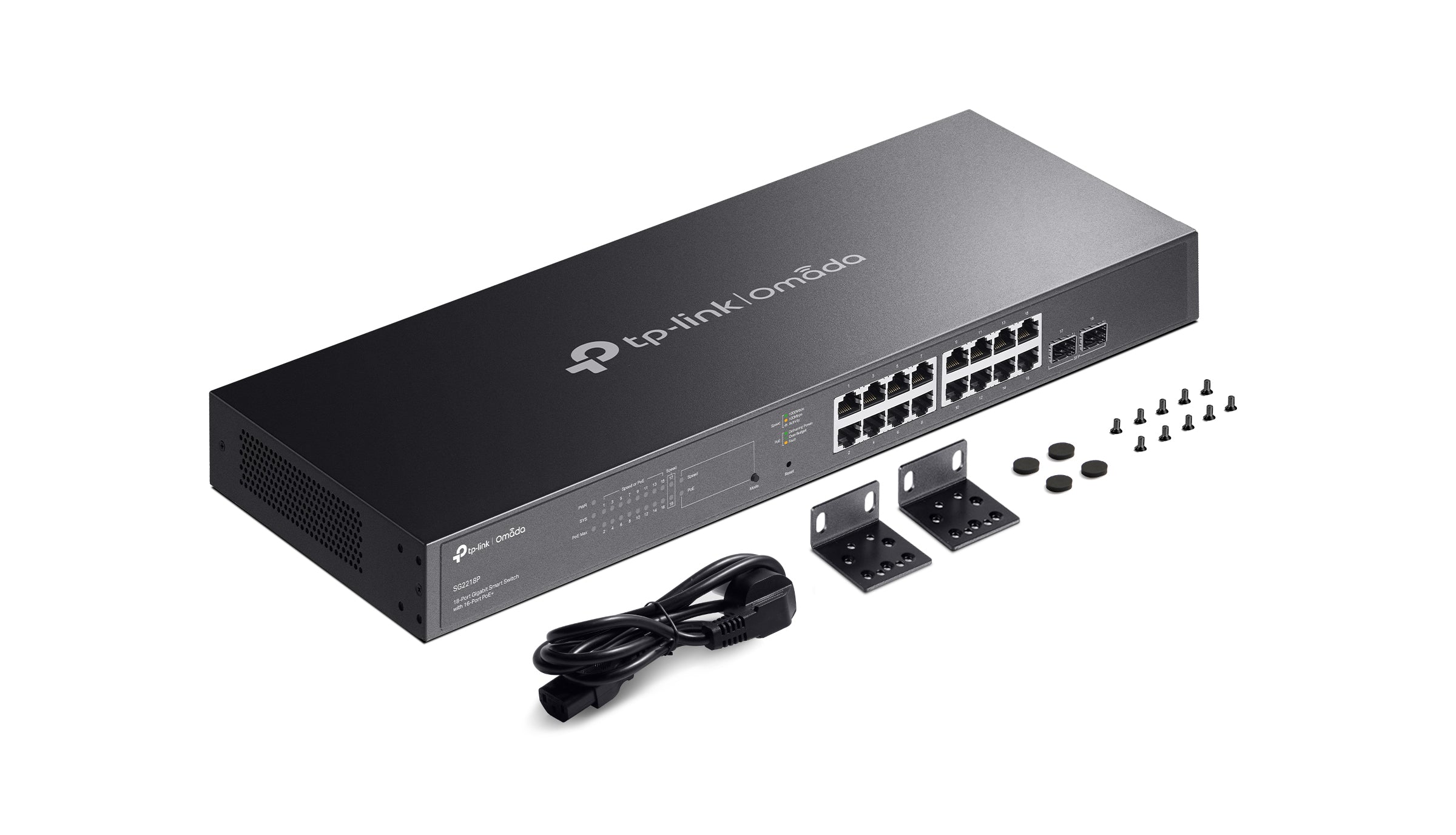 TP-Link Omada SG2218P V2 18-Port Gigabit Smart Switch with 16-Port PoE+