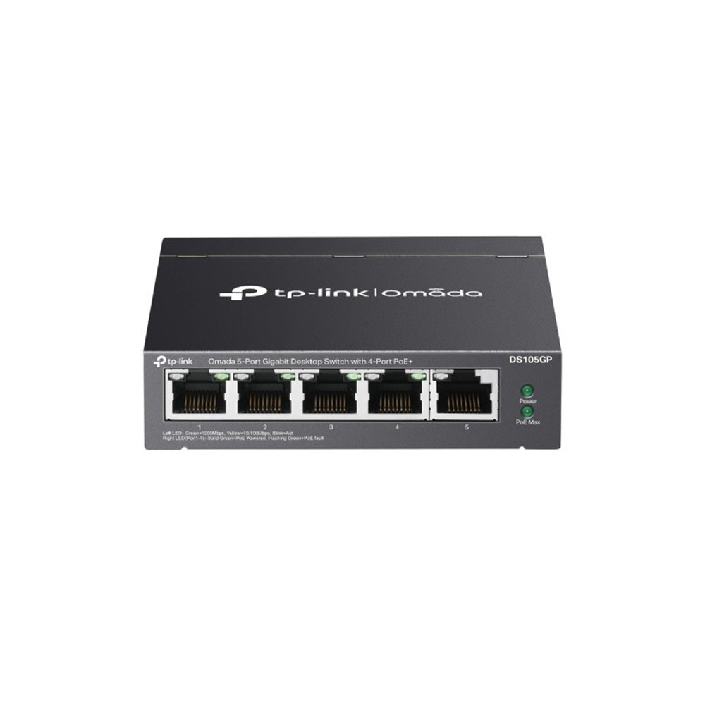 TP-Link Omada DS105GP 5-Port Gigabit Unmanaged Desktop Switch with 4-Port PoE+