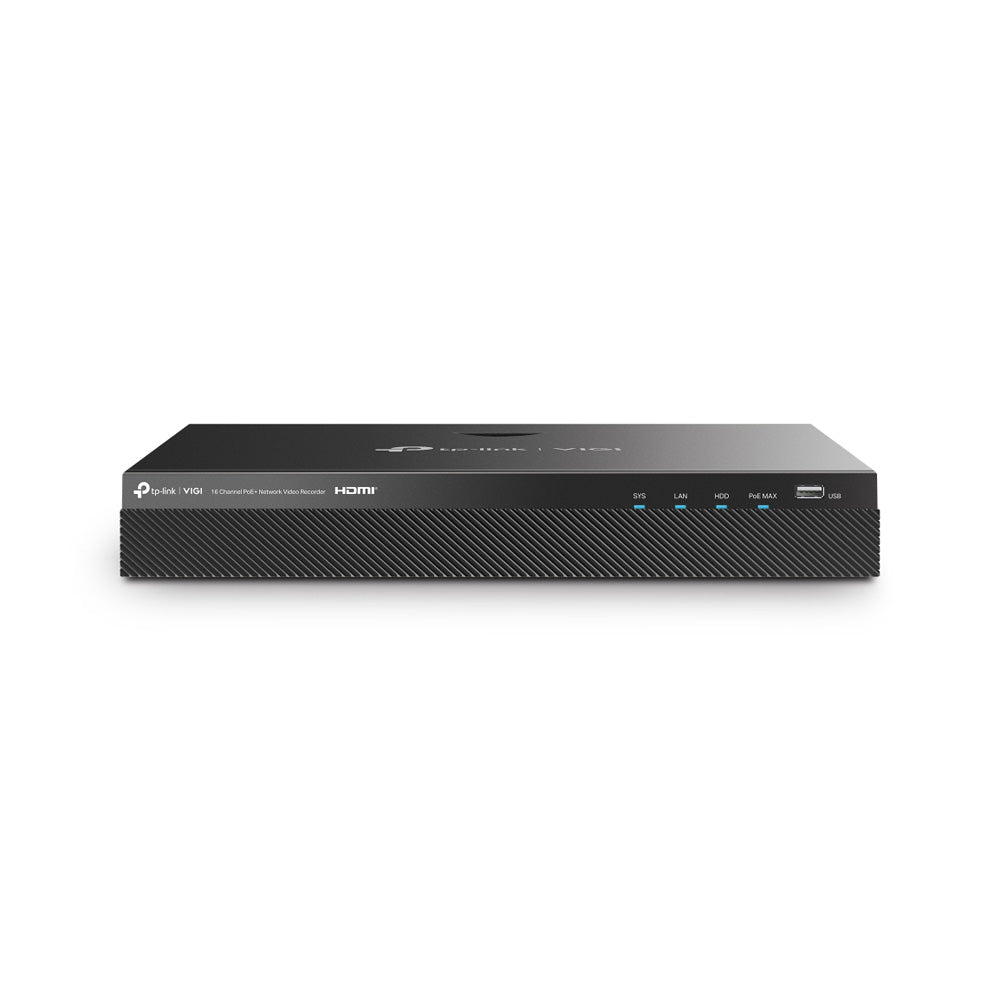 TP-Link VIGI NVR2016H-16MP-4TB 16-Channel 32MP PoE+ NVR with 4TB HDD