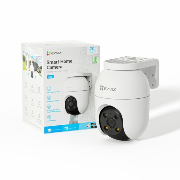 EZVIZ C8c (4MP) Outdoor PT WiFi Camera | Human/Vehicle Shape Detection, Color Night Vision, Two Way Talk, Up to 512 GB MicroSD Card