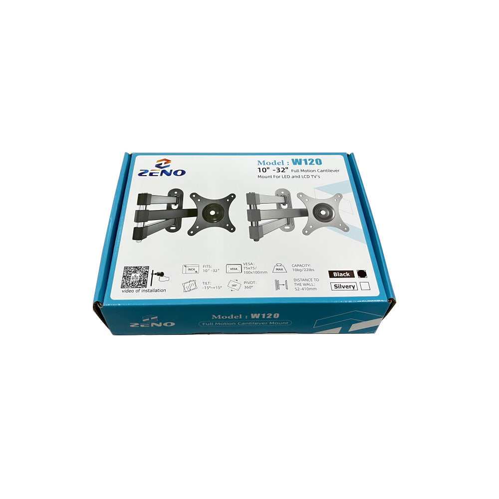 Swivel & Tilting VESA Monitor Wall Mount | Adjustable TV/Computer Screen Mount for Home or Office