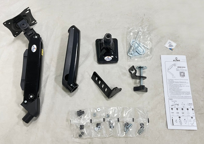 Single VESA Monitor Desk Mount with Articulating Arm | Adjustable TV/Computer Screen Mount for Home or Office