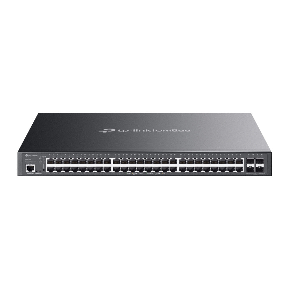 TP-Link Omada SG3452P – 52-Port Gigabit L2+ Managed Network Switch with 48 PoE+ Ports, High Power Budget & Centralized Cloud Management