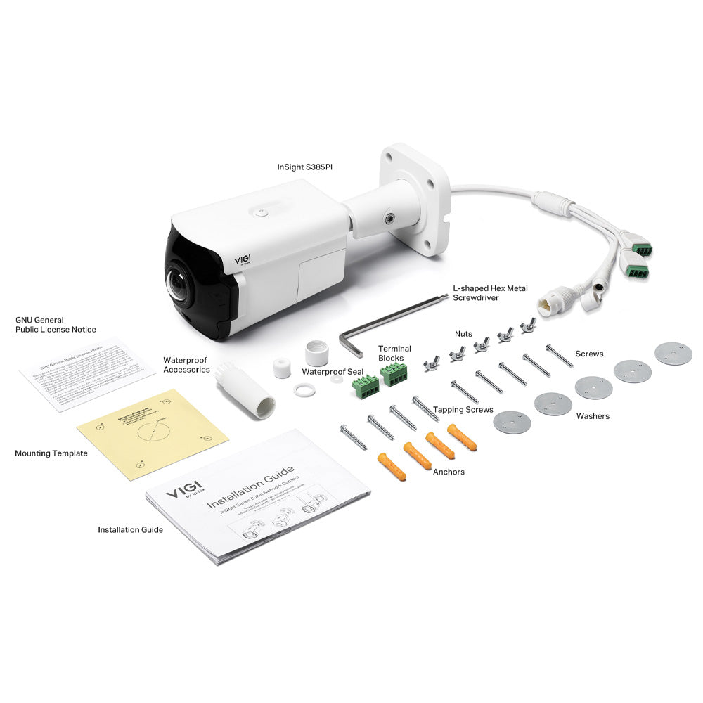 TP-Link VIGI InSight S385PI 8MP Outdoor IR Panoramic Bullet Network Camera