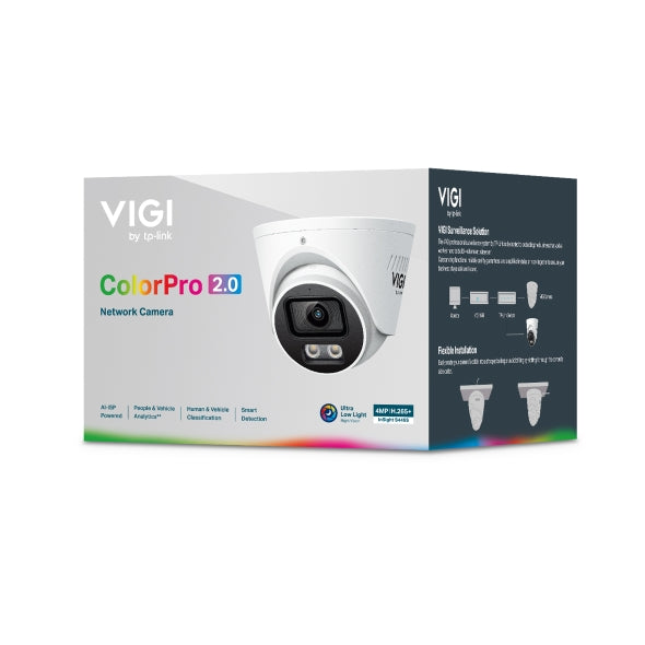 TP-Link VIGI InSight S445S(2.8mm) 4MP ColorPro 2.0 Turret PoE Camera