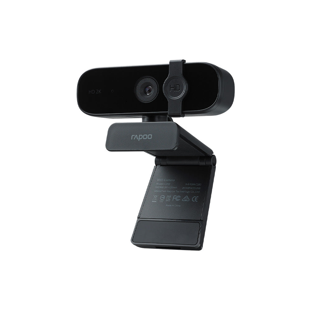 Rapoo C280 USB FHD 1440P Webcam with Dual Microphone & Privacy Cover
