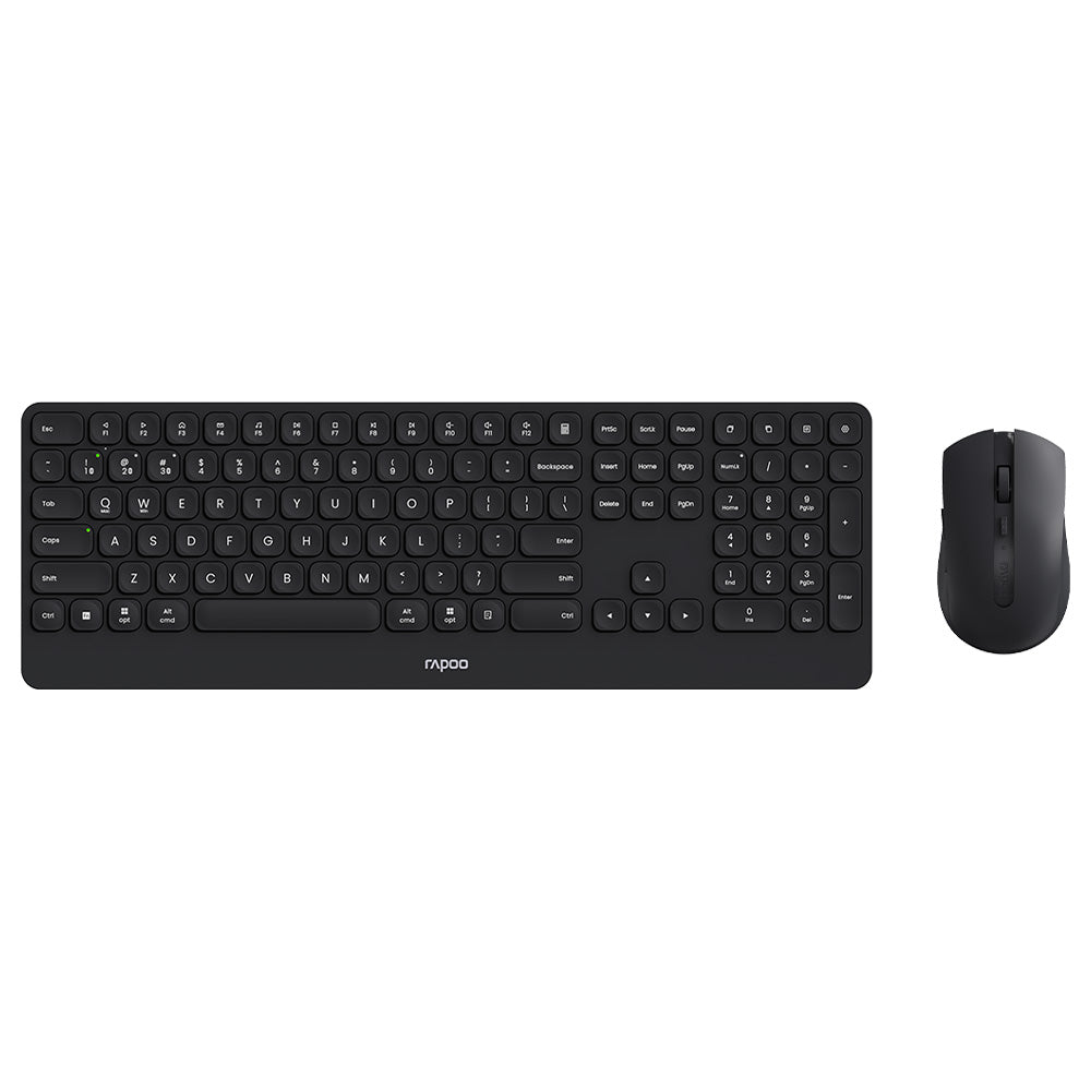 Rapoo 9510M Multi-mode Wireless Keyboard and Mouse Combo, Black