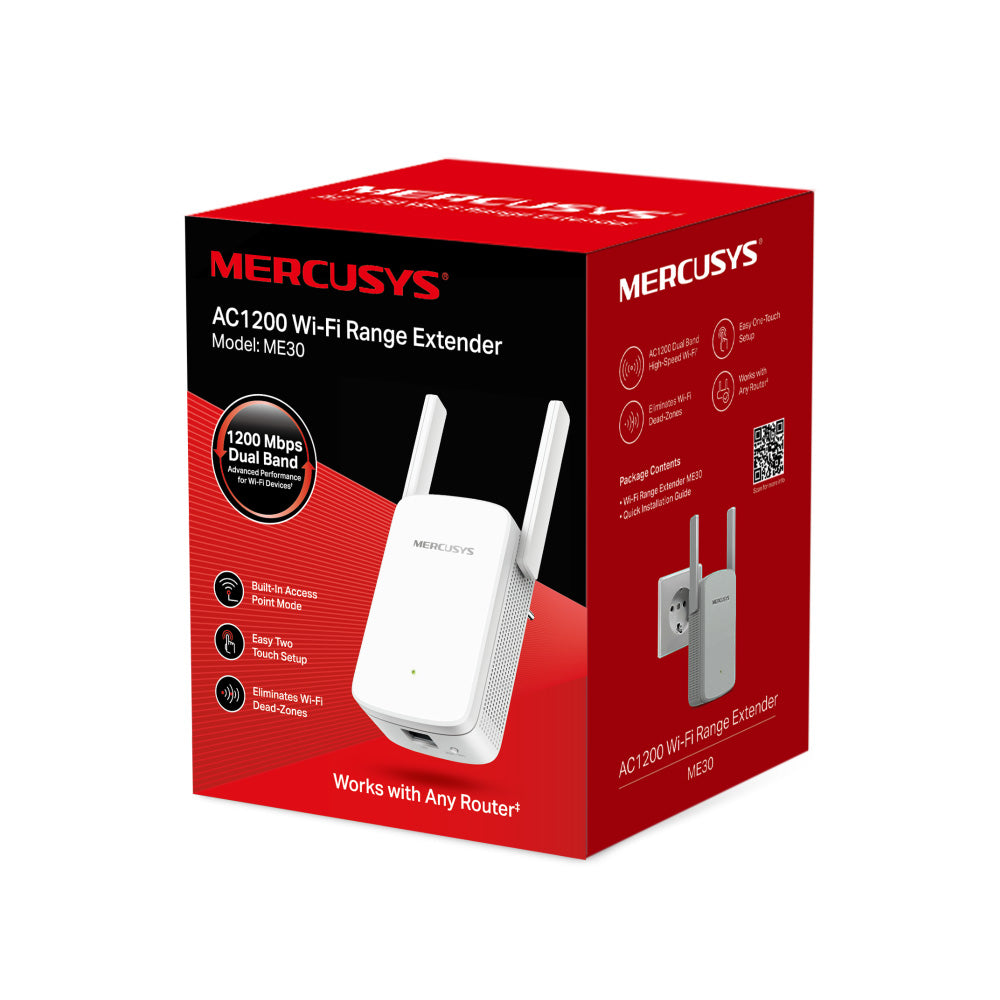 MERCUSYS ME30 AC1200 Wi-Fi Range Extender