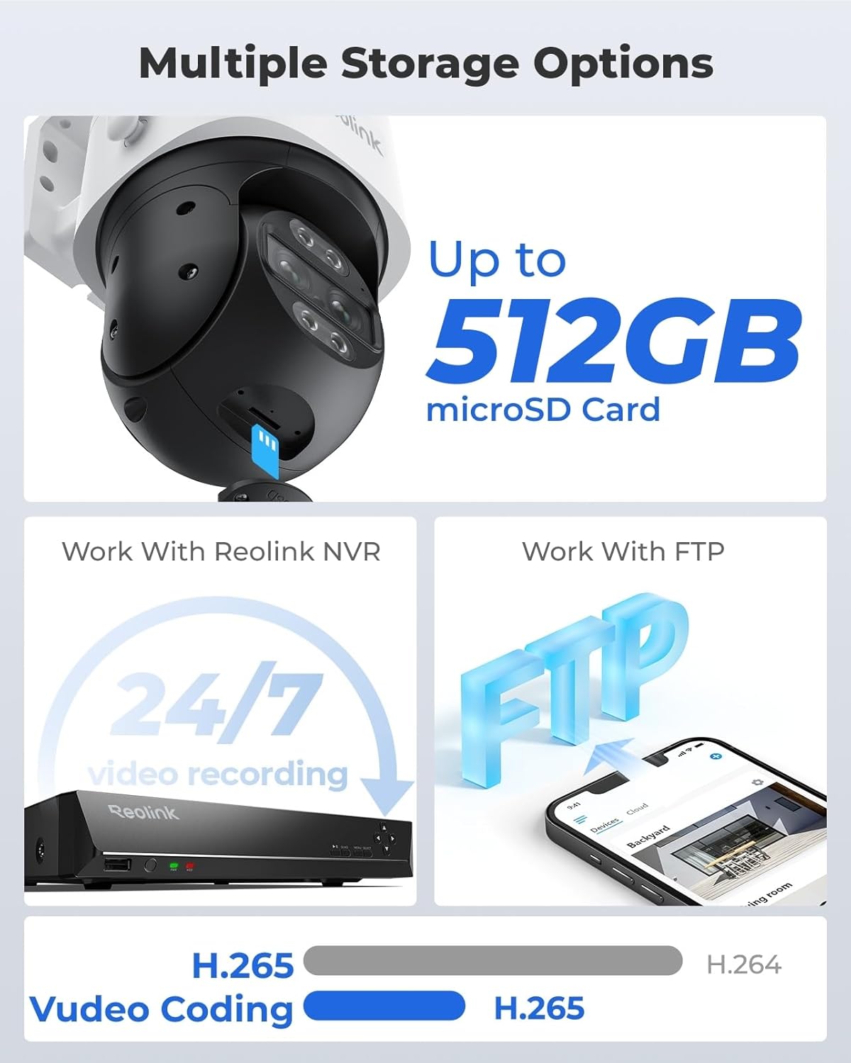 Reolink TrackMix W760 8MP WiFi Dual-Lens 6X PTZ Camera with Auto-Zoom Tracking