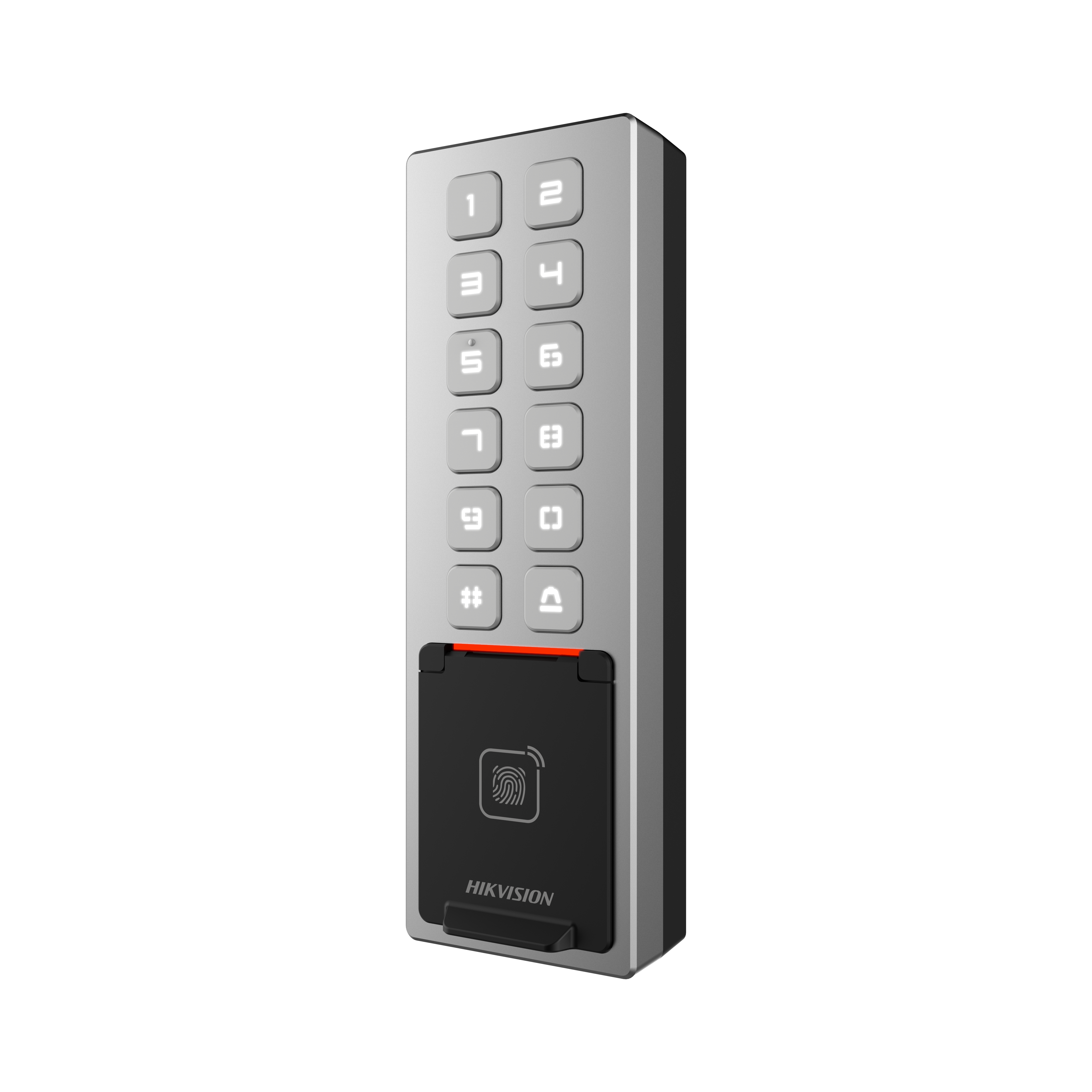 Hikvision DS-K1T805MBFWX Access Control Terminal | Advanced Biometric Security with Face Recognition, Fingerprint, RFID, Wi-Fi & Touchscreen Access
