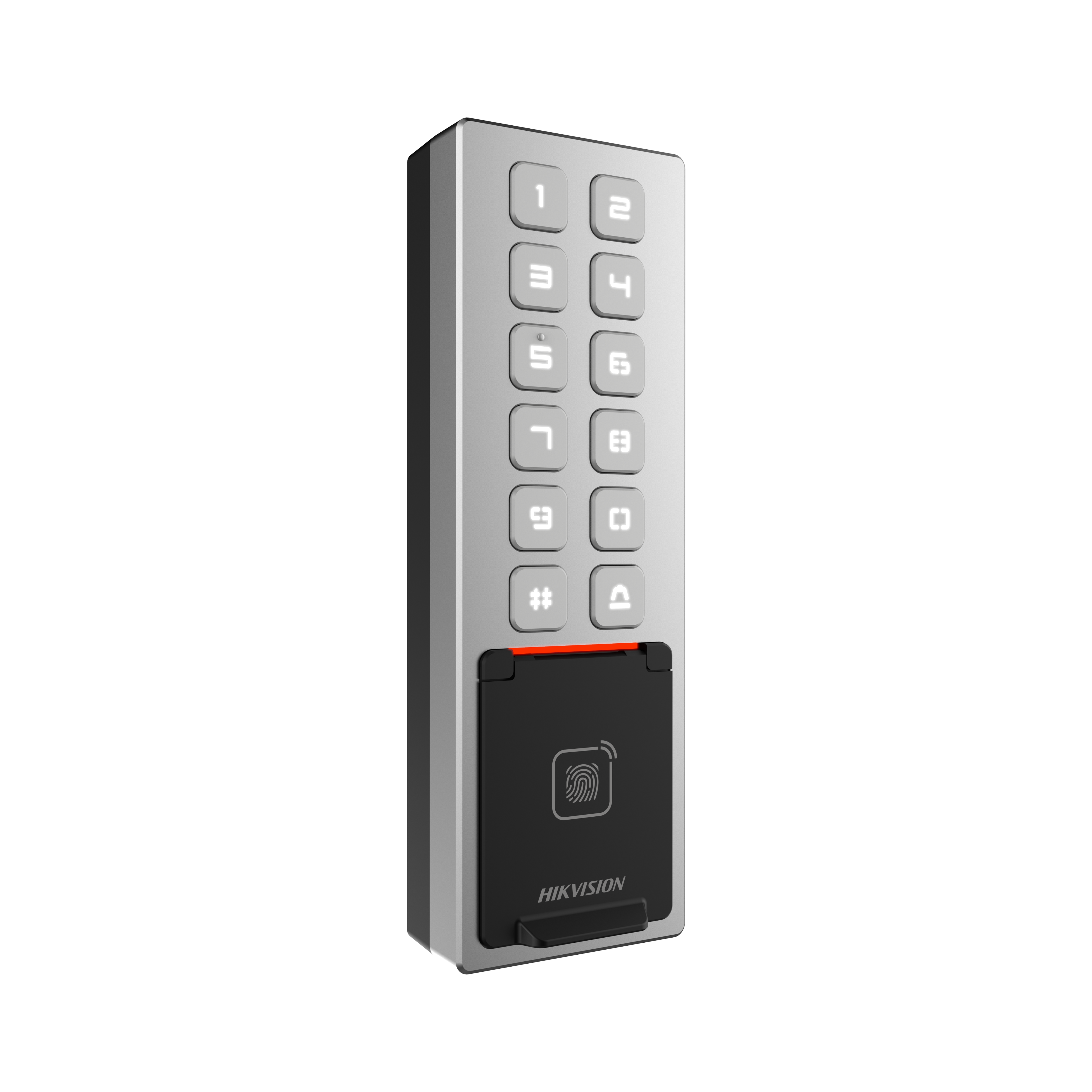 Hikvision DS-K1T805MBFWX Access Control Terminal | Advanced Biometric Security with Face Recognition, Fingerprint, RFID, Wi-Fi & Touchscreen Access