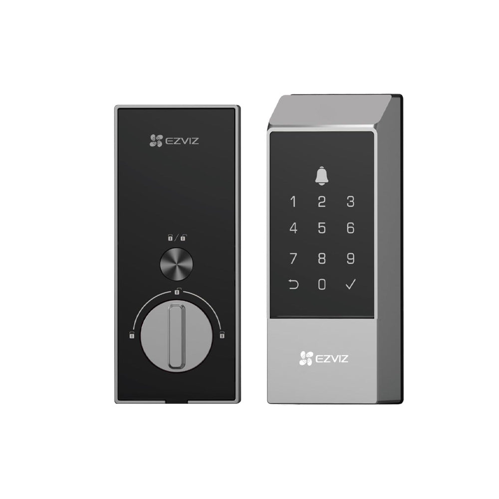 EZVIZ DL04 Security Smart Lock Deadbolt, Keyless Entry, App Remote Control, Emergency Power Supply, IP55 Waterproof, Smart Integration with EZVIZ Cameras