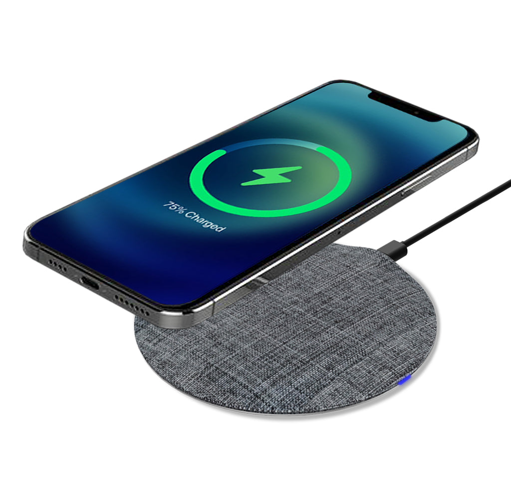 Uolo Volt 15W Slim Fast Wireless Charging Pad with QC 3.0 Wall Charger