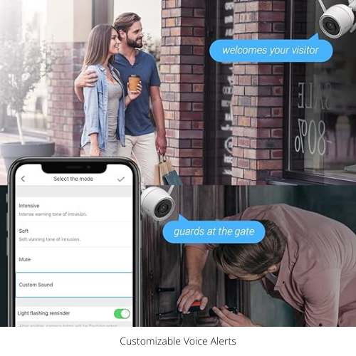 EZVIZ H8C 4MP Outdoor WiFi Security Camera | Pan & Tilt, Auto-Tracking, Smart AI Person/Vehicle Notifications, Spotlight Night Vision