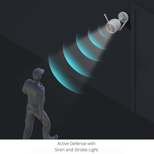 EZVIZ H8C 4MP Outdoor WiFi Security Camera | Pan & Tilt, Auto-Tracking, Smart AI Person/Vehicle Notifications, Spotlight Night Vision