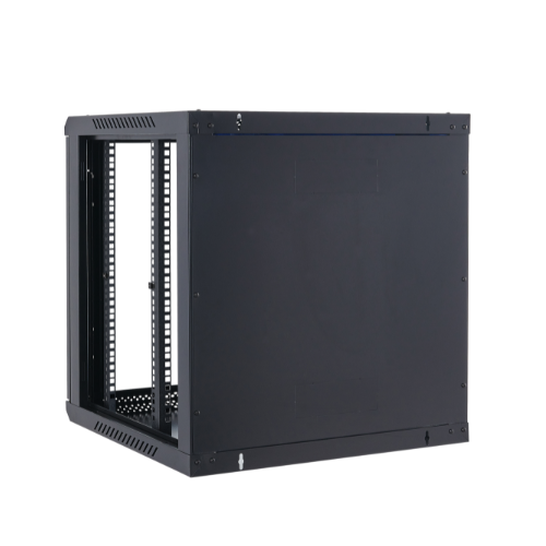12U Unassembled Wall Mount Network Server Cabinet | Locking Glass Door, 2 Fans, Network Enclosure for IT/Data Computer Equipment