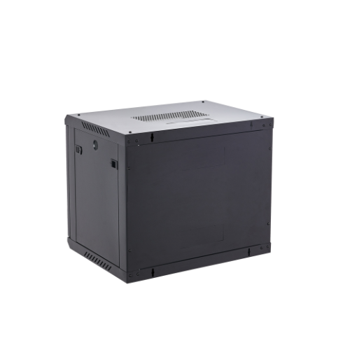 9U Pre-assembled Wall Mount Network Server Cabinet | Locking Glass Door, 2 Fans, Network Enclosure for IT/Data Computer Equipment