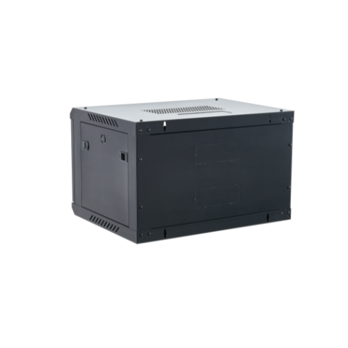 6U Unassembled Wall Mount Network Server Cabinet | Locking Glass Door, 2 Fans, Network Enclosure for IT/Data Computer Equipment