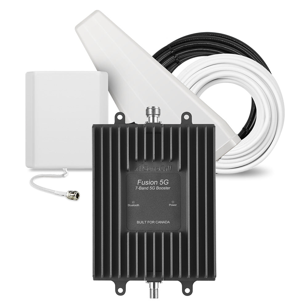SureCall Fusion 5G 7-Band In-Building Cell Signal Booster Kit for Home/Office | Up to 8,000 sq ft | All Canadian Carriers 4G/5G - Bell, Rogers, Telus | ISED Approved