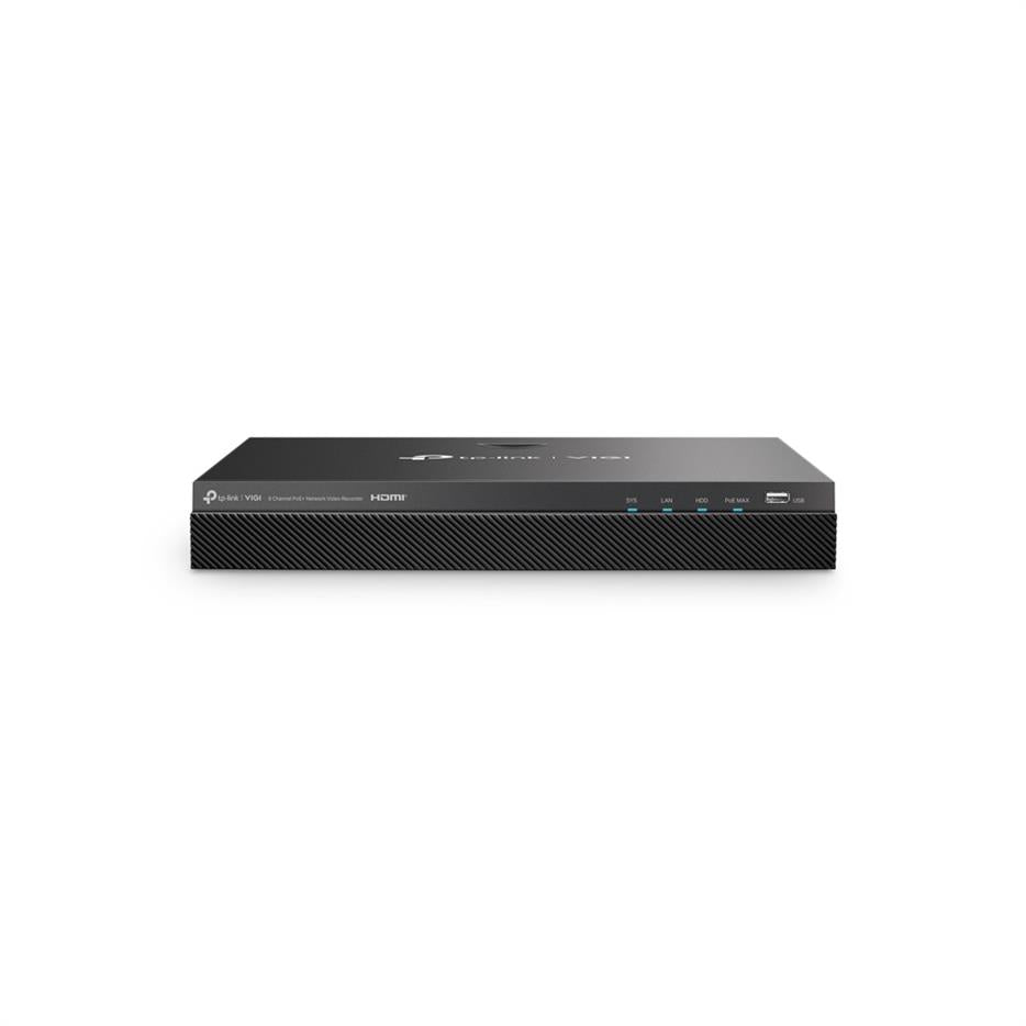 TP-Link VIGI NVR2008H-8MP 8-Channel 16MP PoE+ Network Video Recorder No HDD