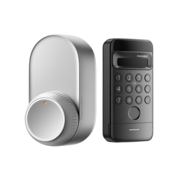 SwitchBot Lock Ultra with Keypad Vision Bundle| Fingerprint Smart Lock with Auto-Lock, Quiet Mode, 17 Unlock Methods & Matter Support