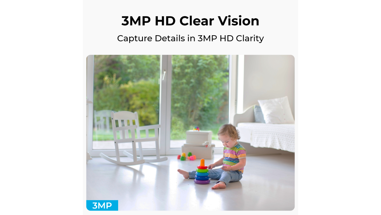Reolink E321 3MP Indoor WiFi Camera Person/Pet/Crying Detection