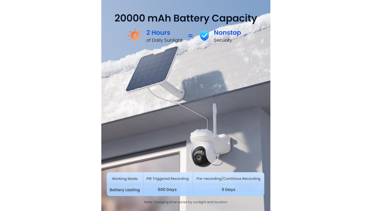 Reolink Altas PT Ultra 8MP Outdoor Battery-powered WiFi Camera Kit