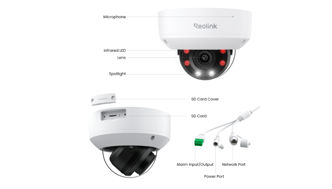 Reolink Professional RP-PCV8MZ 8MP PoE Dome Camera with 5X Optical Zoom