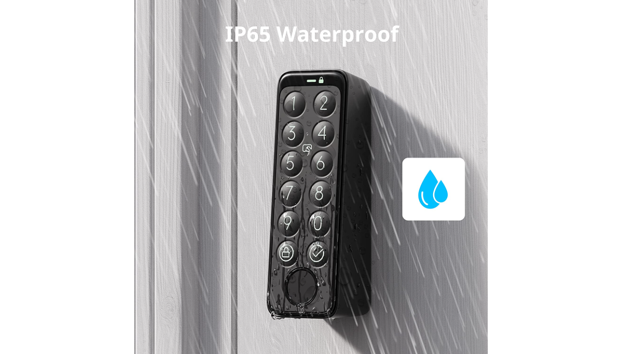 SwitchBot Lock Ultra with Keypad Touch Bundle| Fingerprint Smart Lock with Auto-Lock, Quiet Mode, 17 Unlock Methods & Matter Support