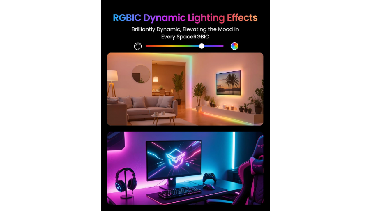 SwitchBot RGBICWW Strip Light, 5M Matter-enabled
