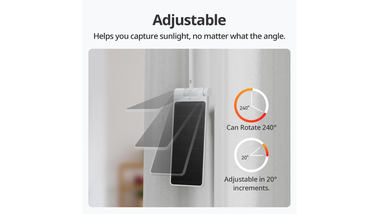 SwitchBot Solar Panel for Curtain 3, White