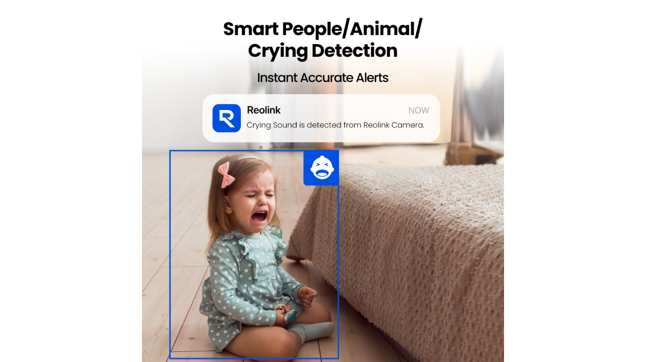 Reolink E331 5MP Indoor WiFi Camera Person/Pet/Crying Detection