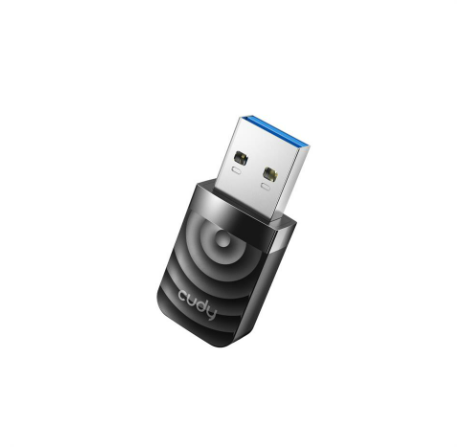 Cudy WU1300S AC1300 Wi-Fi USB 3.0 Adapter | 5Ghz/2.4Ghz, for Desktop/Laptop, Compatible with Windows 7/8/8.1/10/11, mac OS 10.6~10.15.3, Linux
