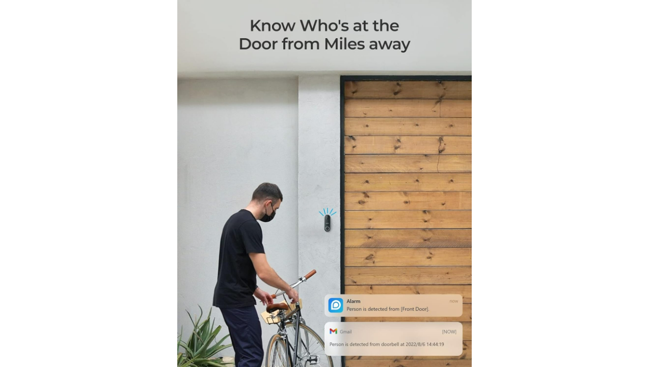 Reolink 5MP Wired WiFi Video Doorbell Camera w/ Chime | AI-Human Detection, 2-Way Audio, Night Vision