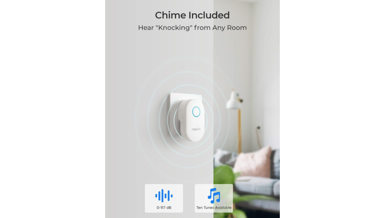 Reolink 5MP Wired WiFi Video Doorbell Camera w/ Chime | AI-Human Detection, 2-Way Audio, Night Vision