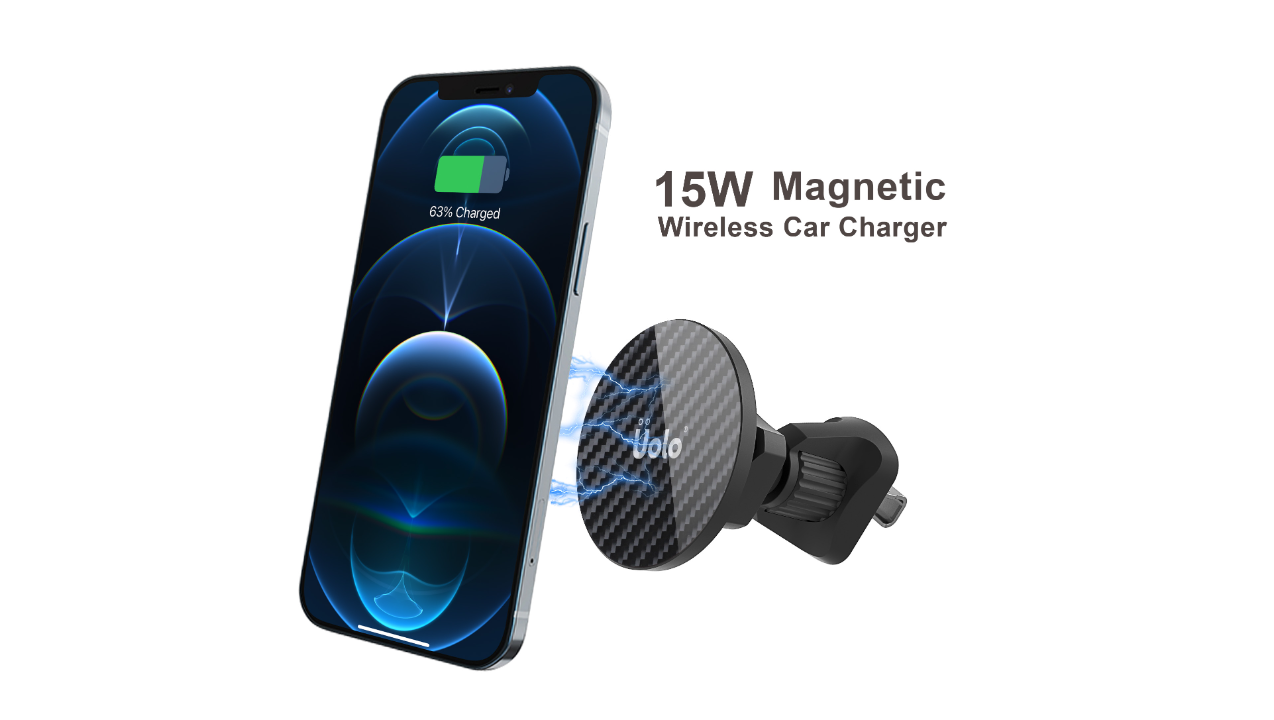 Uolo Volt 15W Magnetic Wireless Charging Car Mount