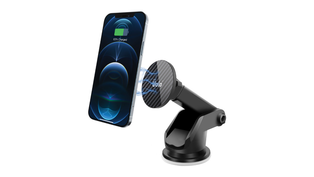 Uolo Volt 15W Magnetic Wireless Charging Car Mount