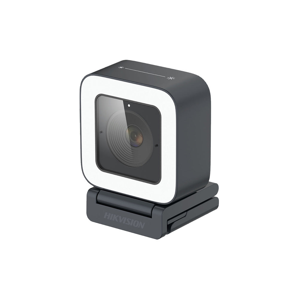 Hikvision DS-UL4 2K 60 fps HD Web Camera with Built-in LED Light and Microphone, Support Auto focus, USB Plug and Play, Web Camera for PC, Laptop